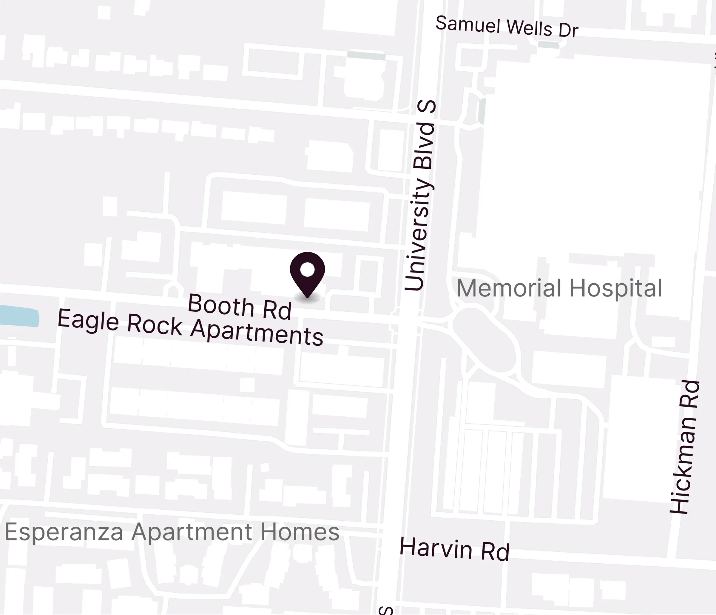 Map showing the Vivo Healthcare location at 6535 Chester Ave, Jacksonville, FL 32217